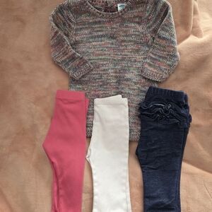 Old Navy Colorful Knit Baby Sweaterdress